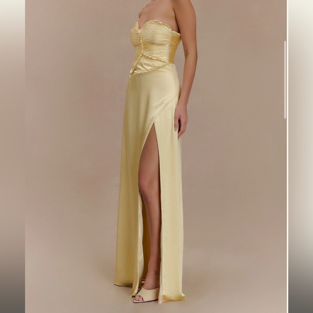 Meshki Larissa Dress - Lemon - Picture 3 of 8
